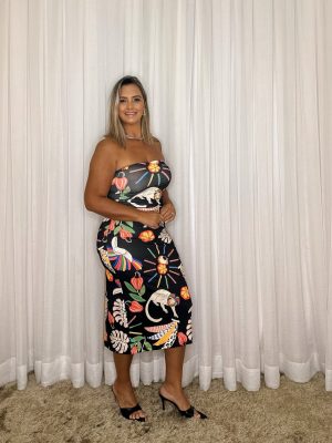 Vestido tomara que caia